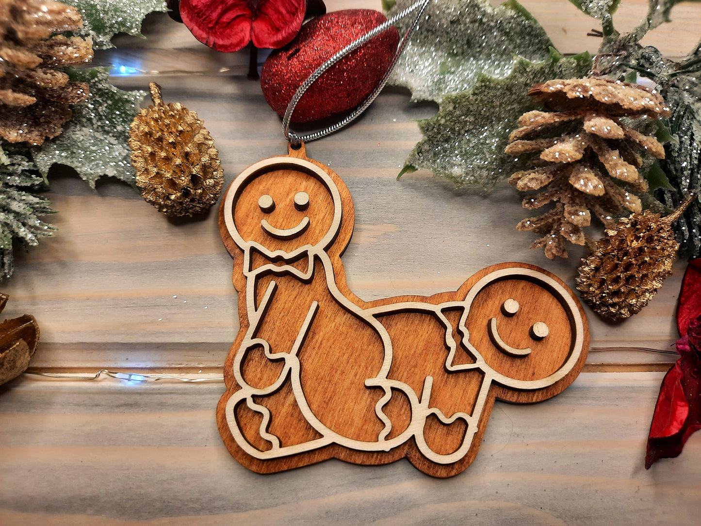Pack of 10 Same Sex Gingerbreads - Christmas Decoration verG - PG Factory
