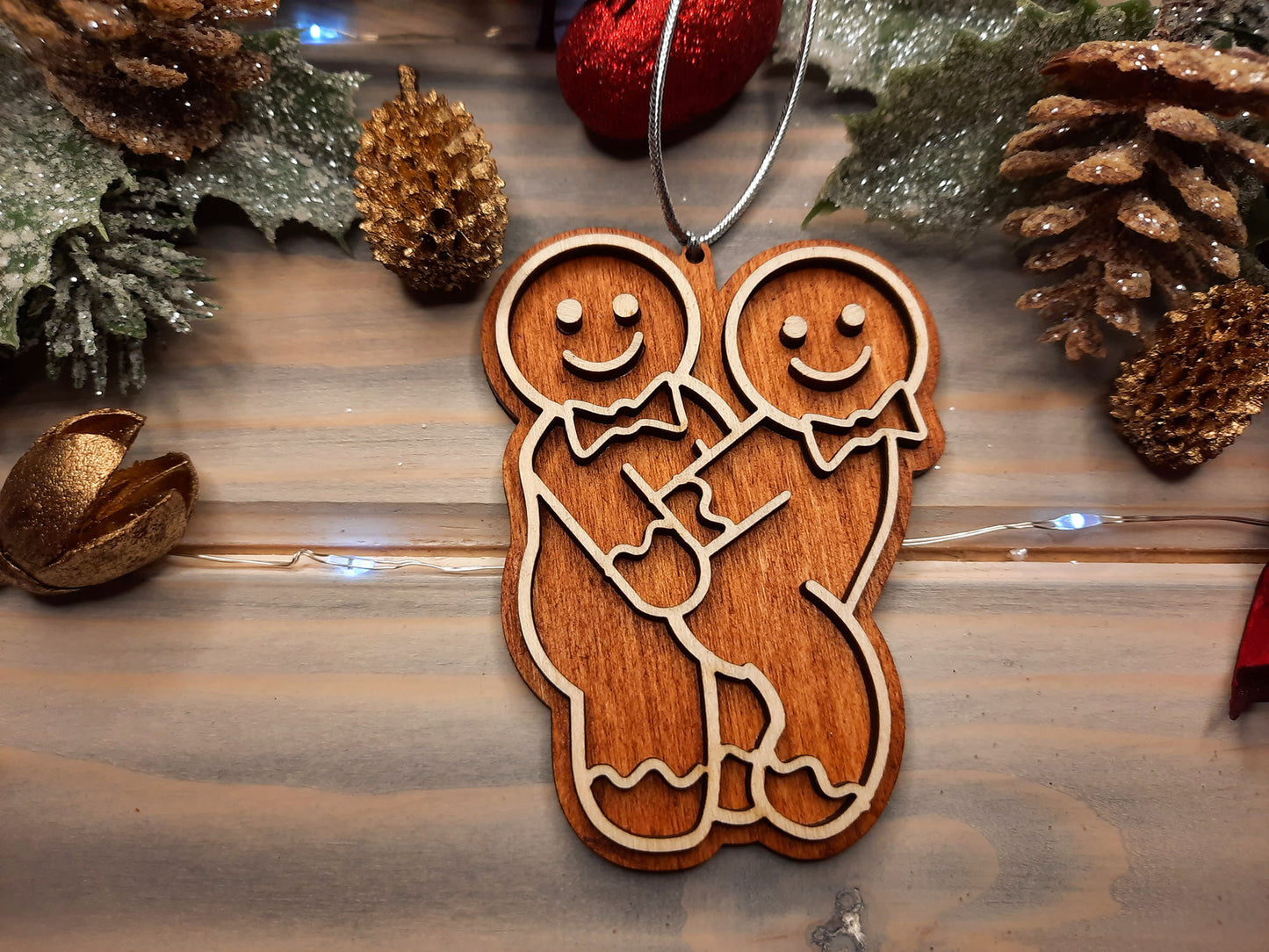 Pack of 10 Same Sex Gingerbreads - Christmas Decoration verG - PG Factory