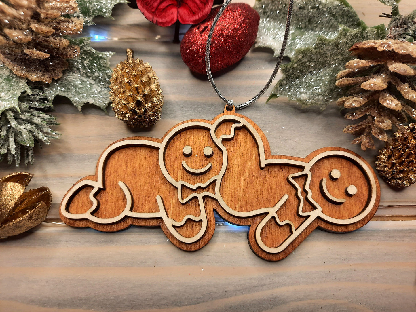 Pack of 10 Same Sex Gingerbreads - Christmas Decoration verG - PG Factory