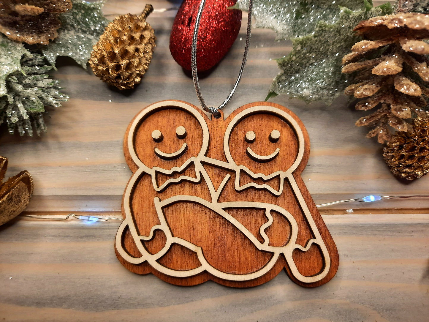 Pack of 10 Same Sex Gingerbreads - Christmas Decoration verG - PG Factory