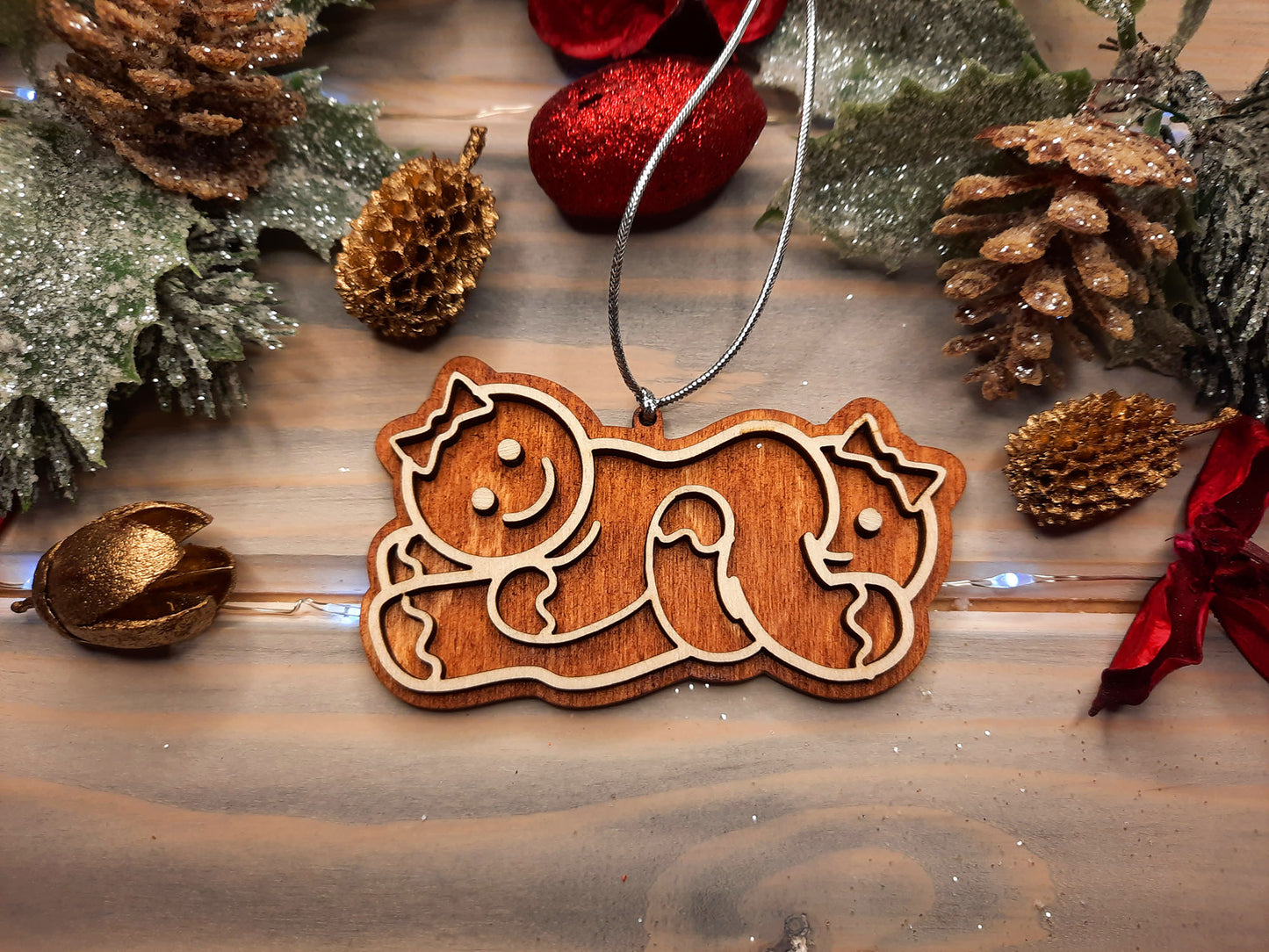 Pack of 10 Same Sex Gingerbreads - Christmas Decoration verL - PG Factory