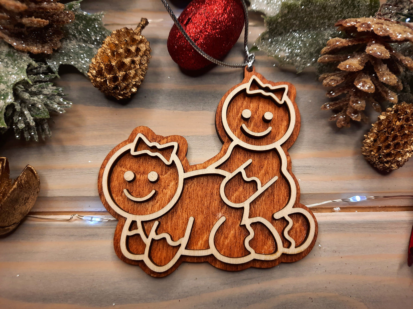 Pack of 10 Same Sex Gingerbreads - Christmas Decoration verL - PG Factory