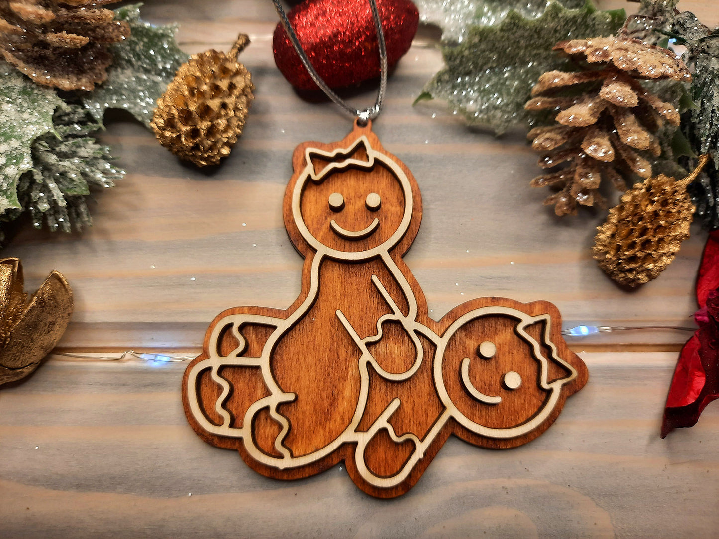 Pack of 10 Same Sex Gingerbreads - Christmas Decoration verL - PG Factory