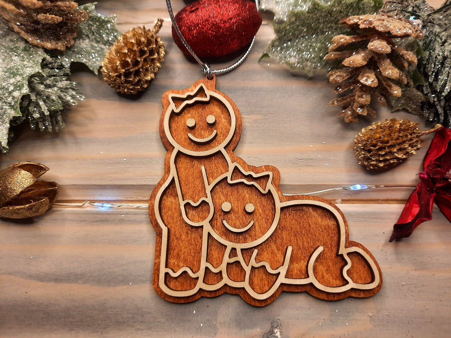 Pack of 10 Same Sex Gingerbreads - Christmas Decoration verL - PG Factory