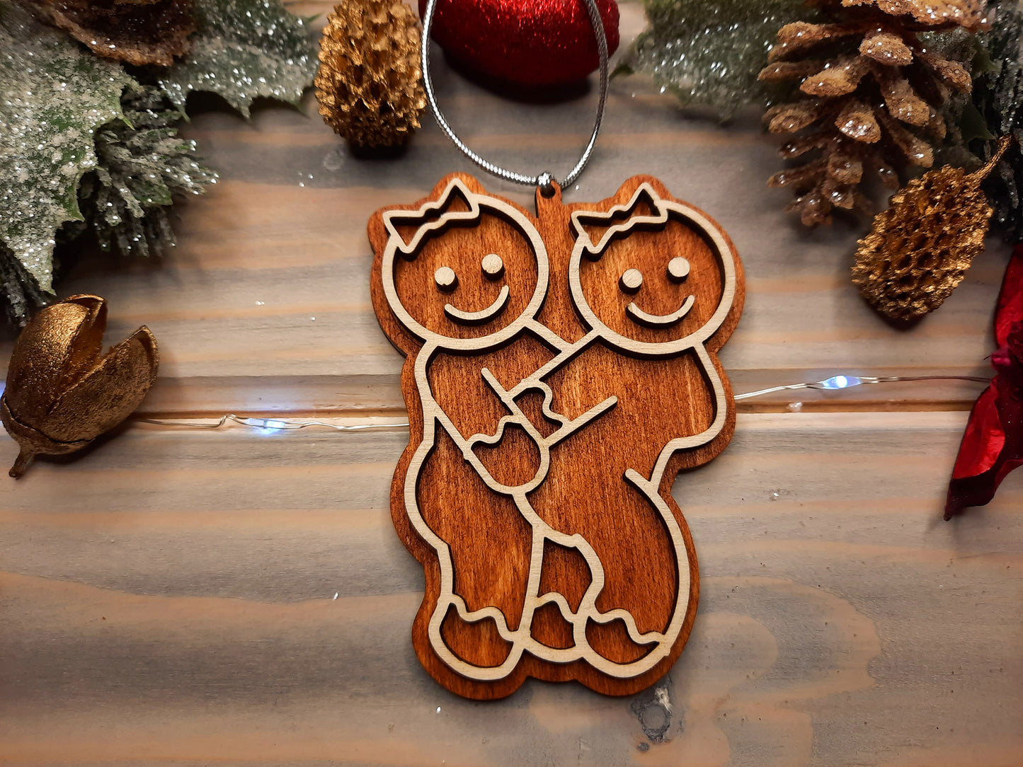 Pack of 10 Same Sex Gingerbreads - Christmas Decoration verL - PG Factory