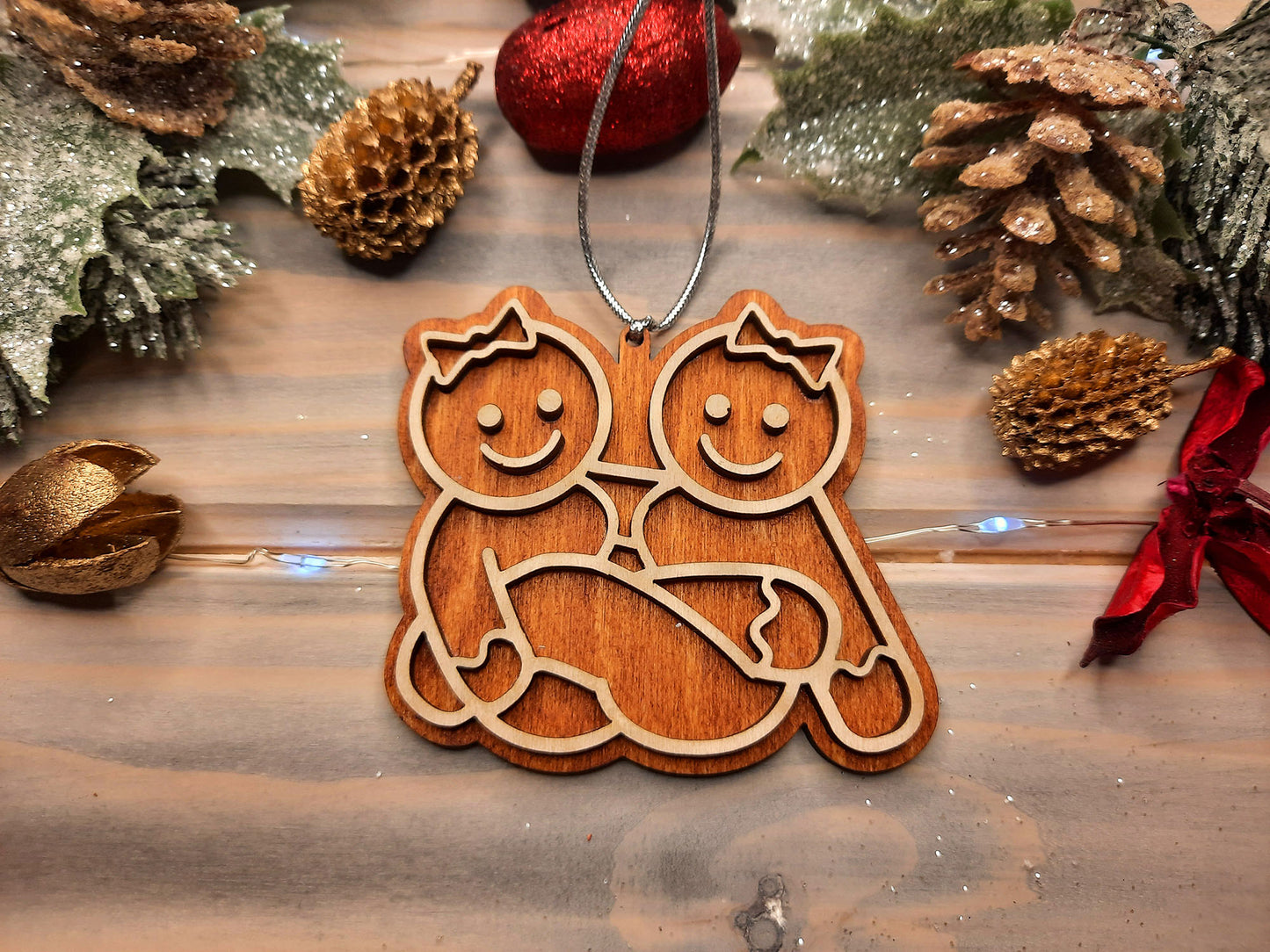 Pack of 10 Same Sex Gingerbreads - Christmas Decoration verL - PG Factory