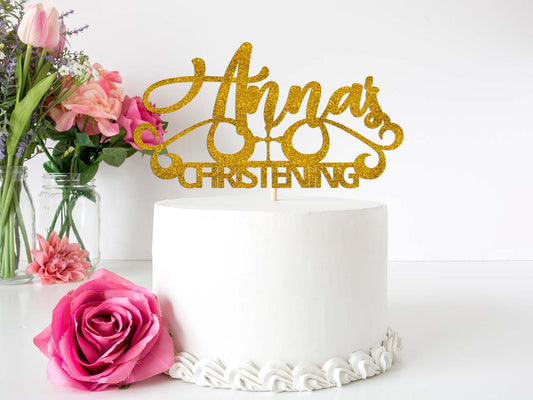 Sparkly Christening Cake Topper Dublin Ireland
