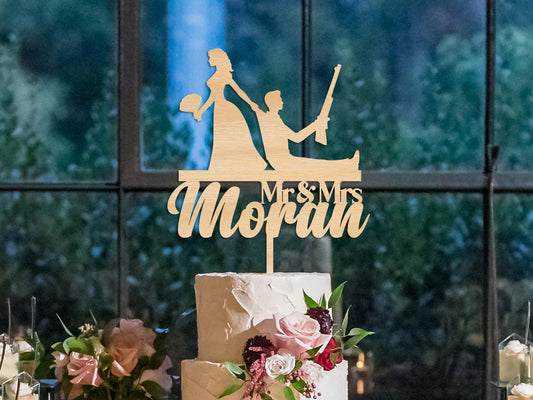 Hunt is over Wedding Mr Mrs Cake Topper Made in Ireland