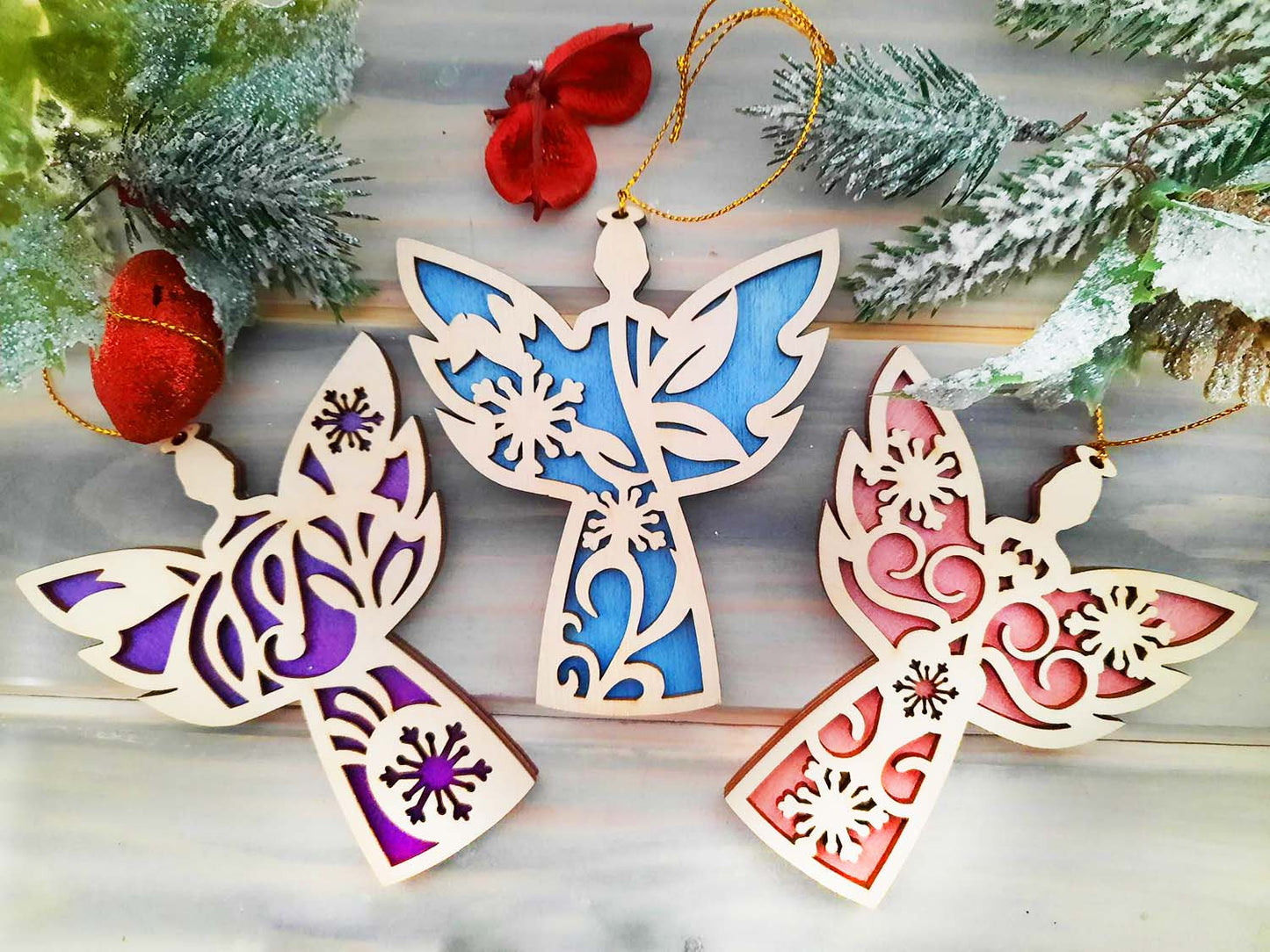 Three Angels Christmas Tree Decoration