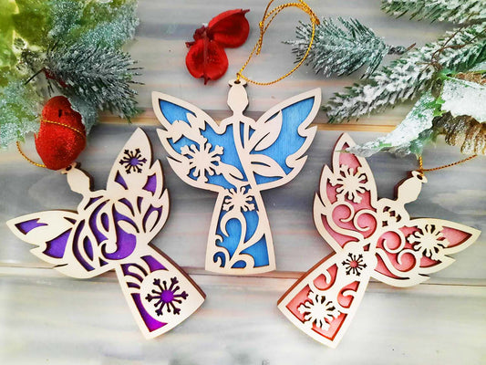 Three Angels Christmas Tree Decoration