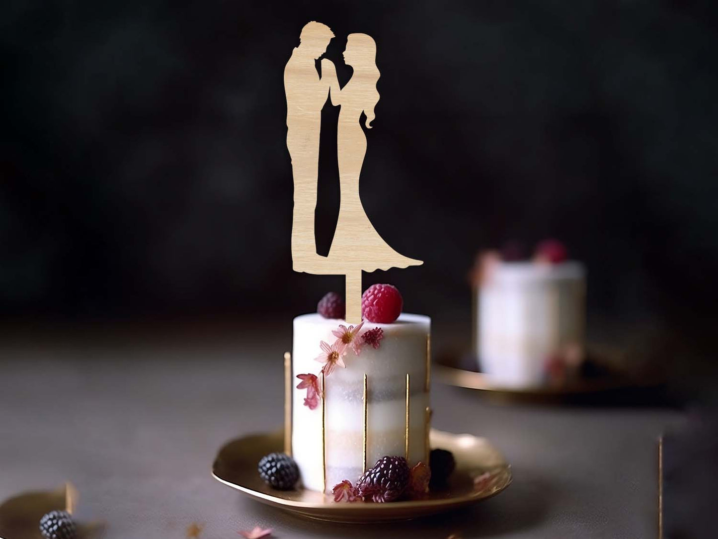 Bride Groom Mini Wedding Cake Topper