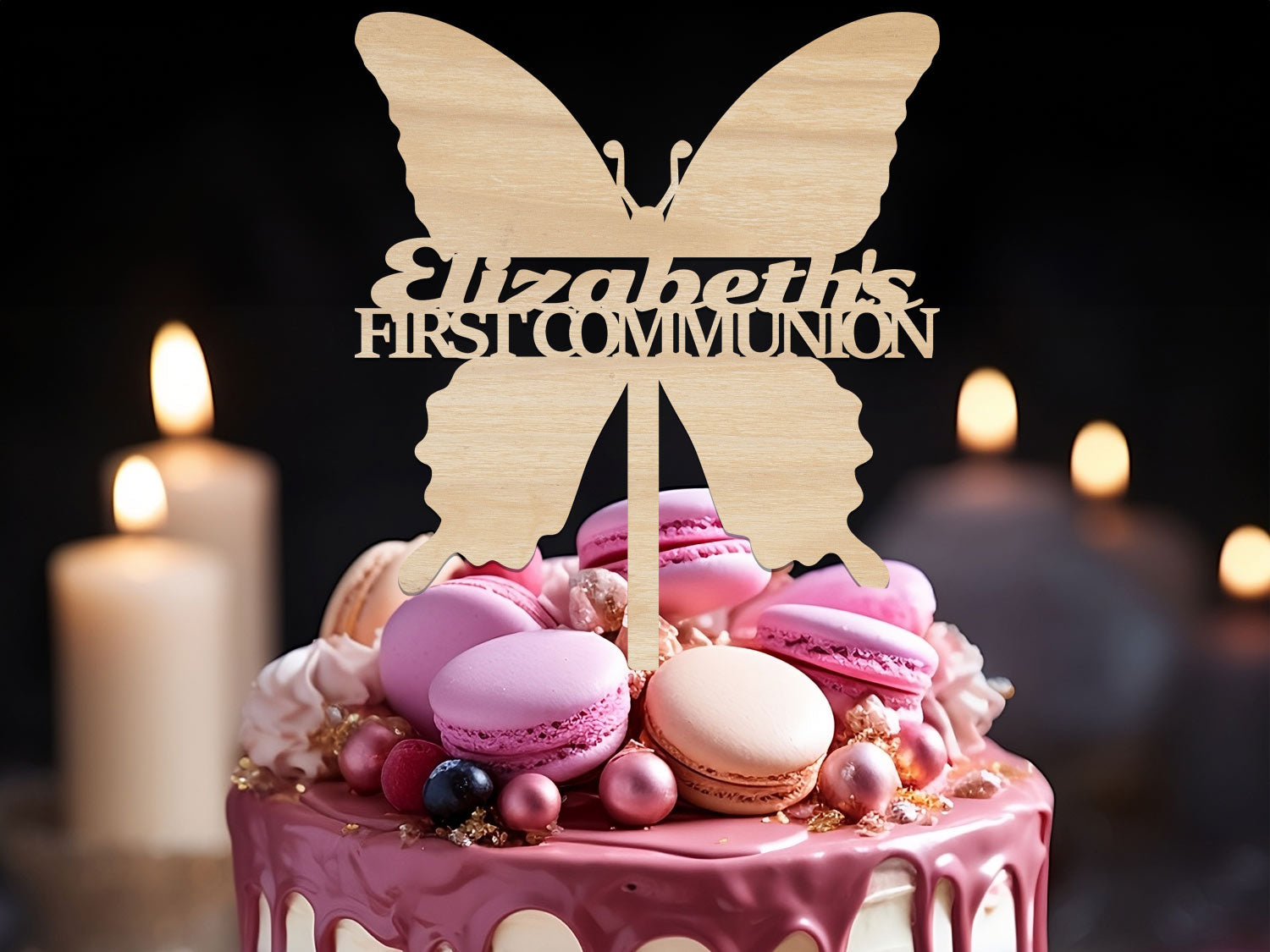 Butterfly Communion Cake Topper