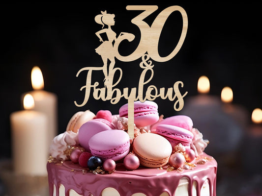 Cake Topper Fabulous Birthday