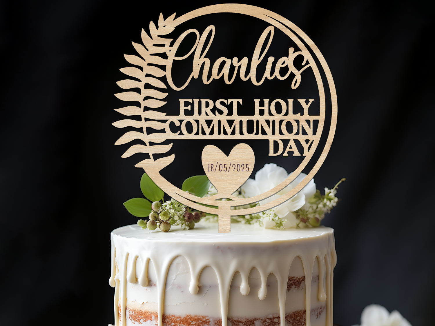 Cake Topper First Holy Communion Day