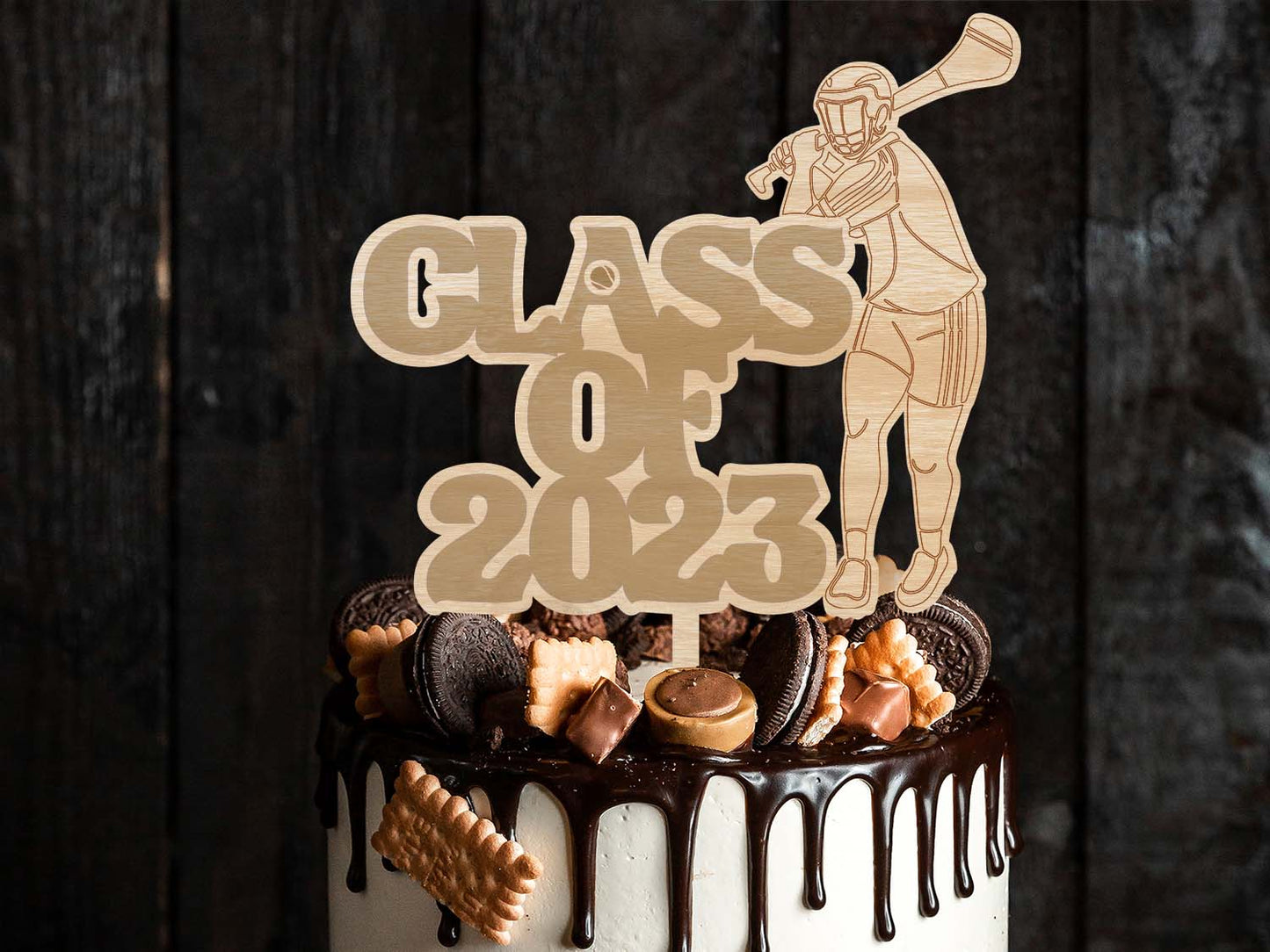 Class of 2023 Hurling Graduation Cake Topper