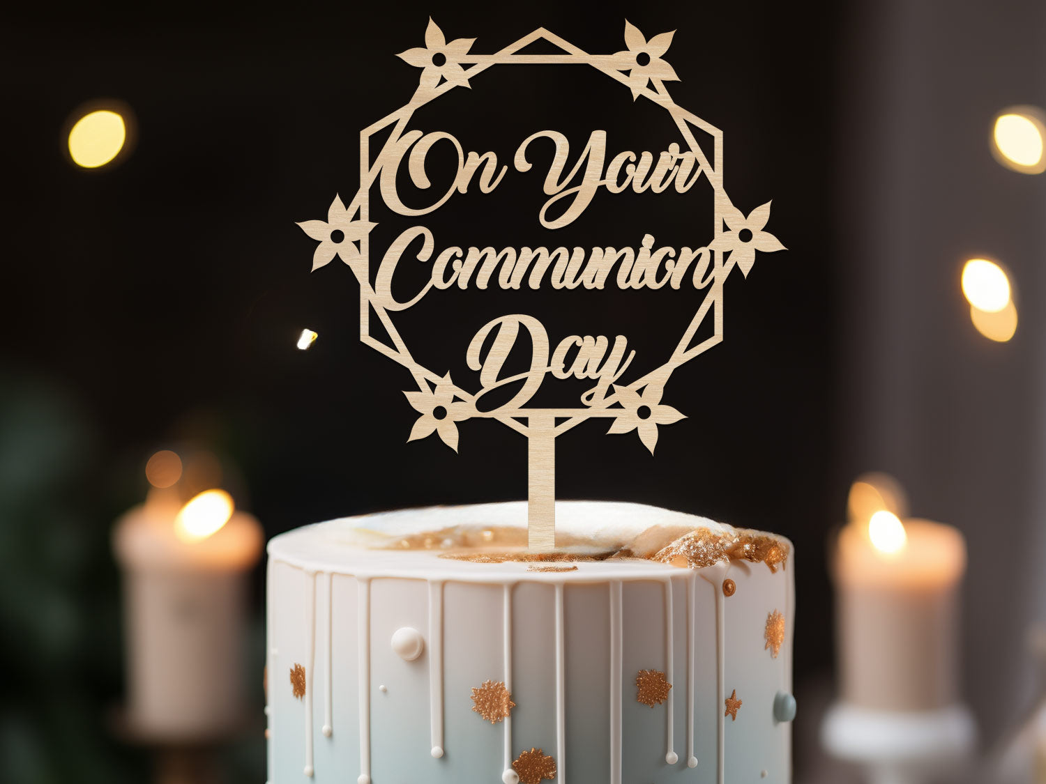 Non-Personalized Communion Cake Topper