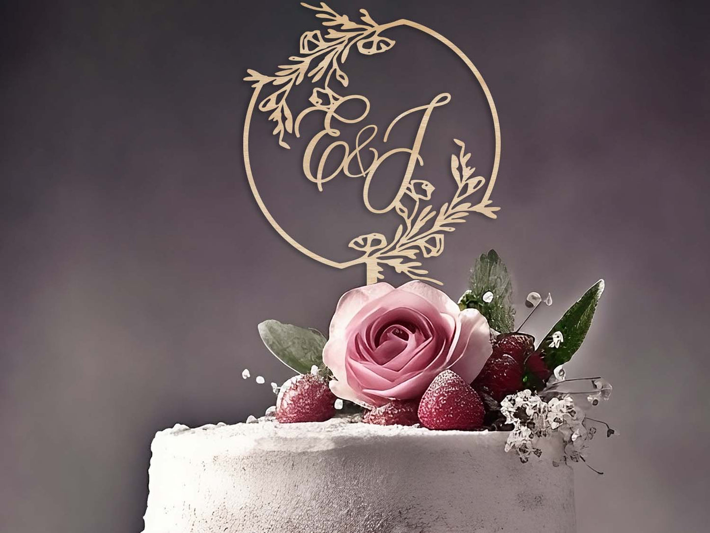 First Name Letters Wedding Cake Topper Ireland