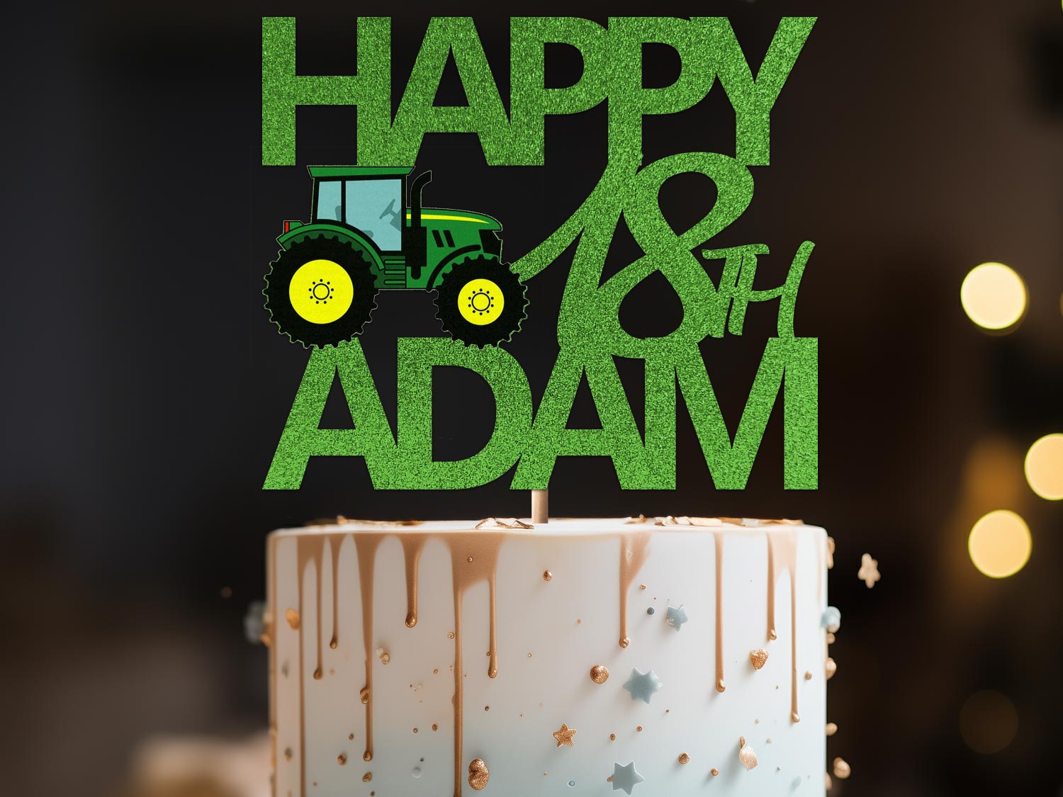 Tractor Birthday Cake Topper Ireland