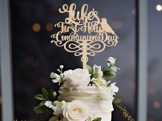 Holy Communion Day Cake Topper