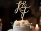 Initials Wedding Cake Sign, Topper for Wedding Cake