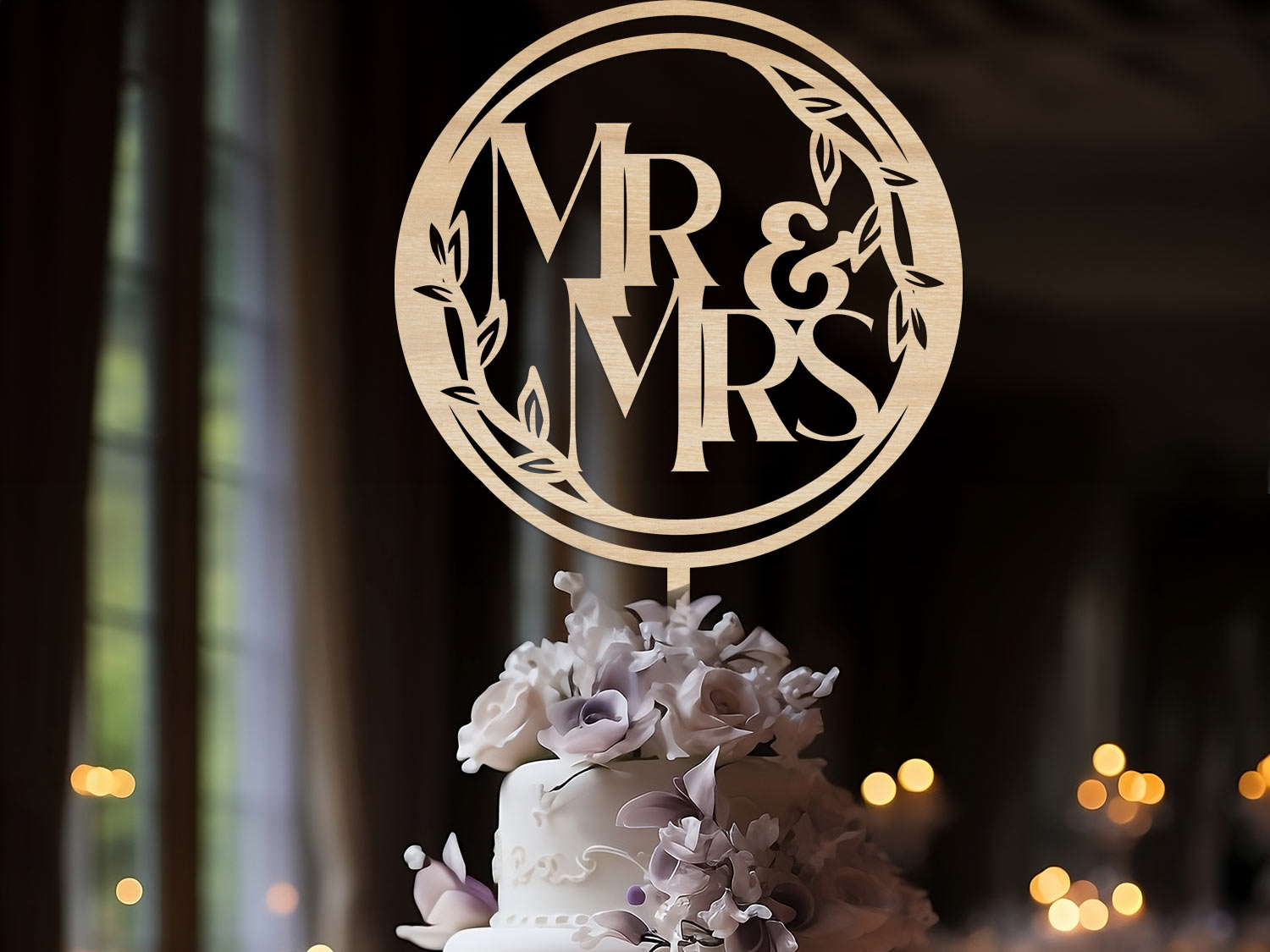 Mr and Mrs Wedding Cake Topper Ireland