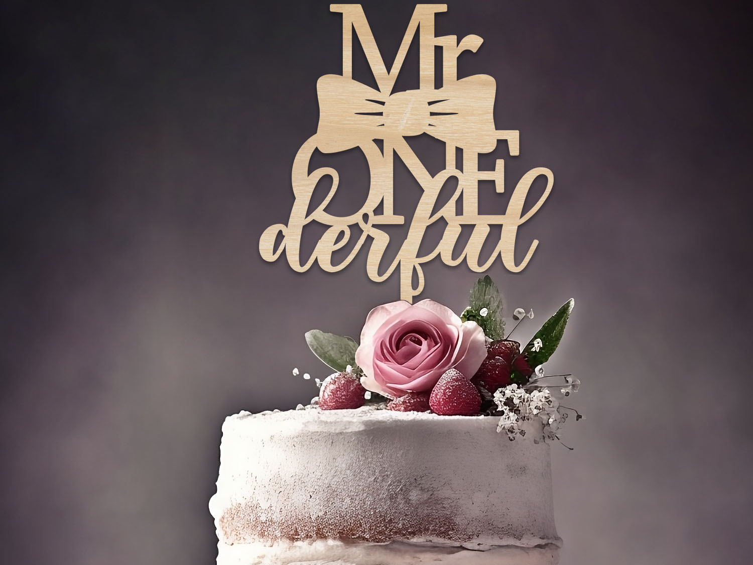 Mr One derful, Mr Wonderful Birthday Cake Topper - PGFactory.ie