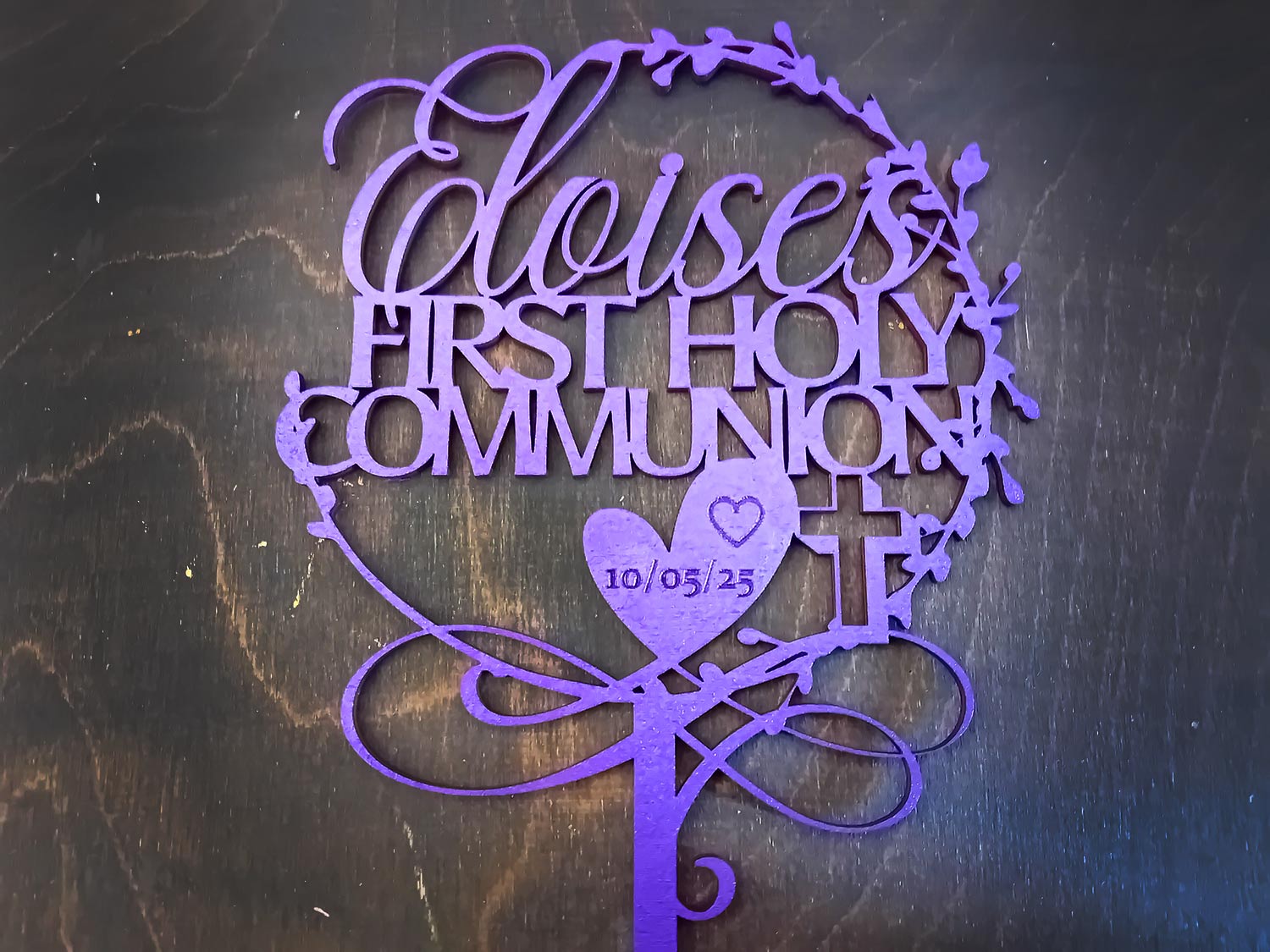 First Holy Communion Cake Topper