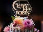 Silhouette Girl Birthday Cake Topper