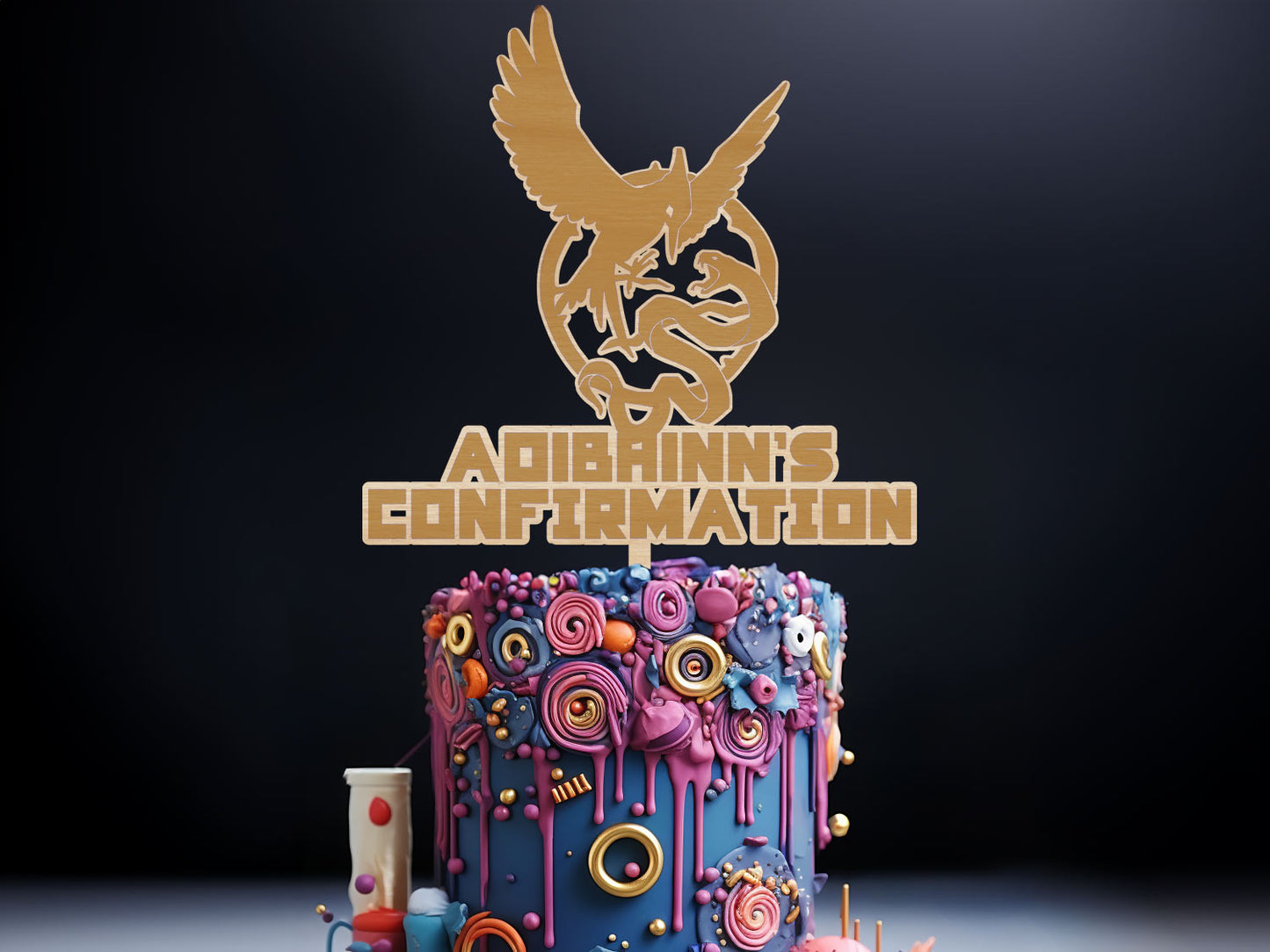 The Hunger Games Confirmation Day Cake Topper