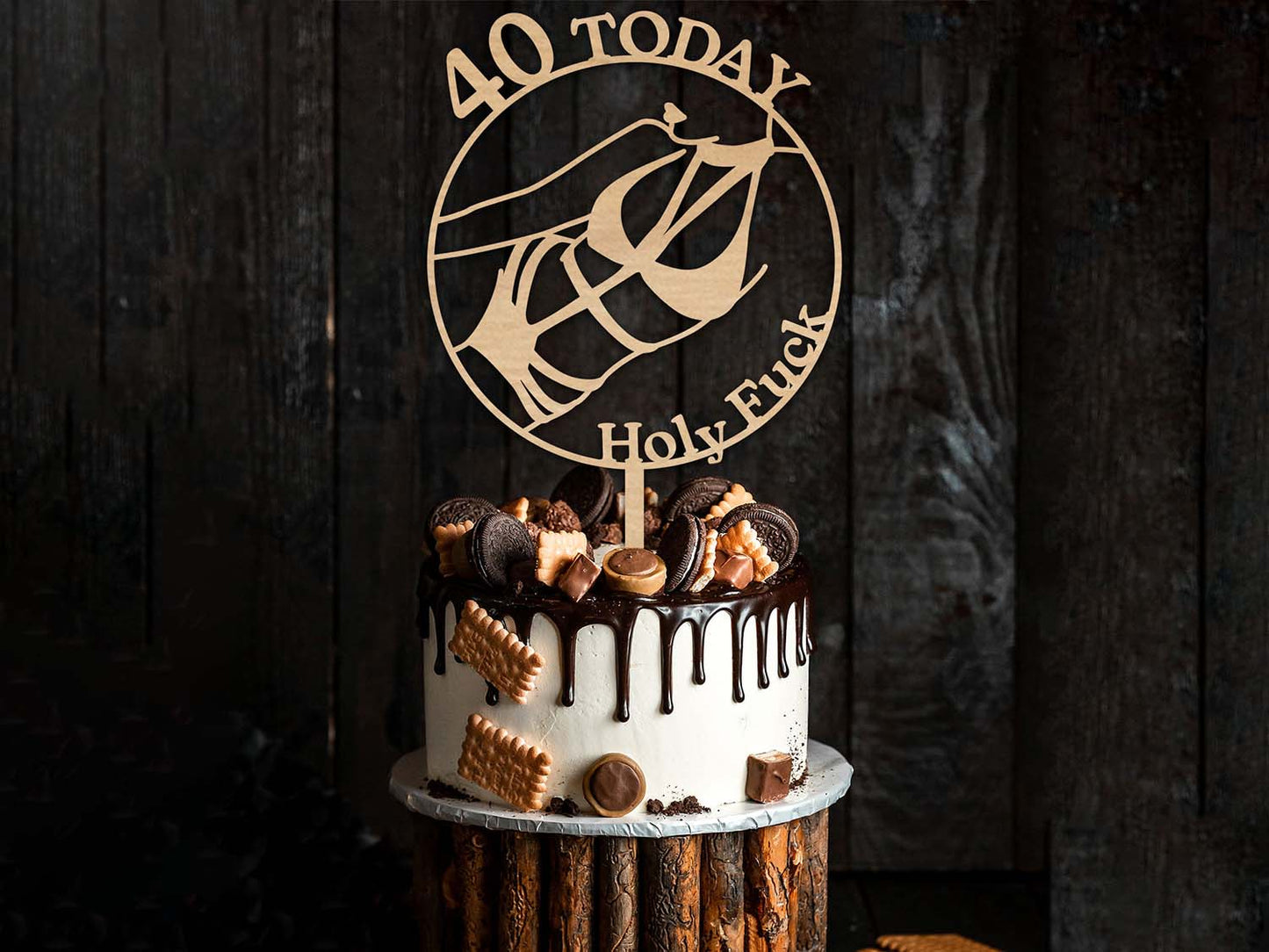 Kinky Birthday Cake Topper - Made in Ireland