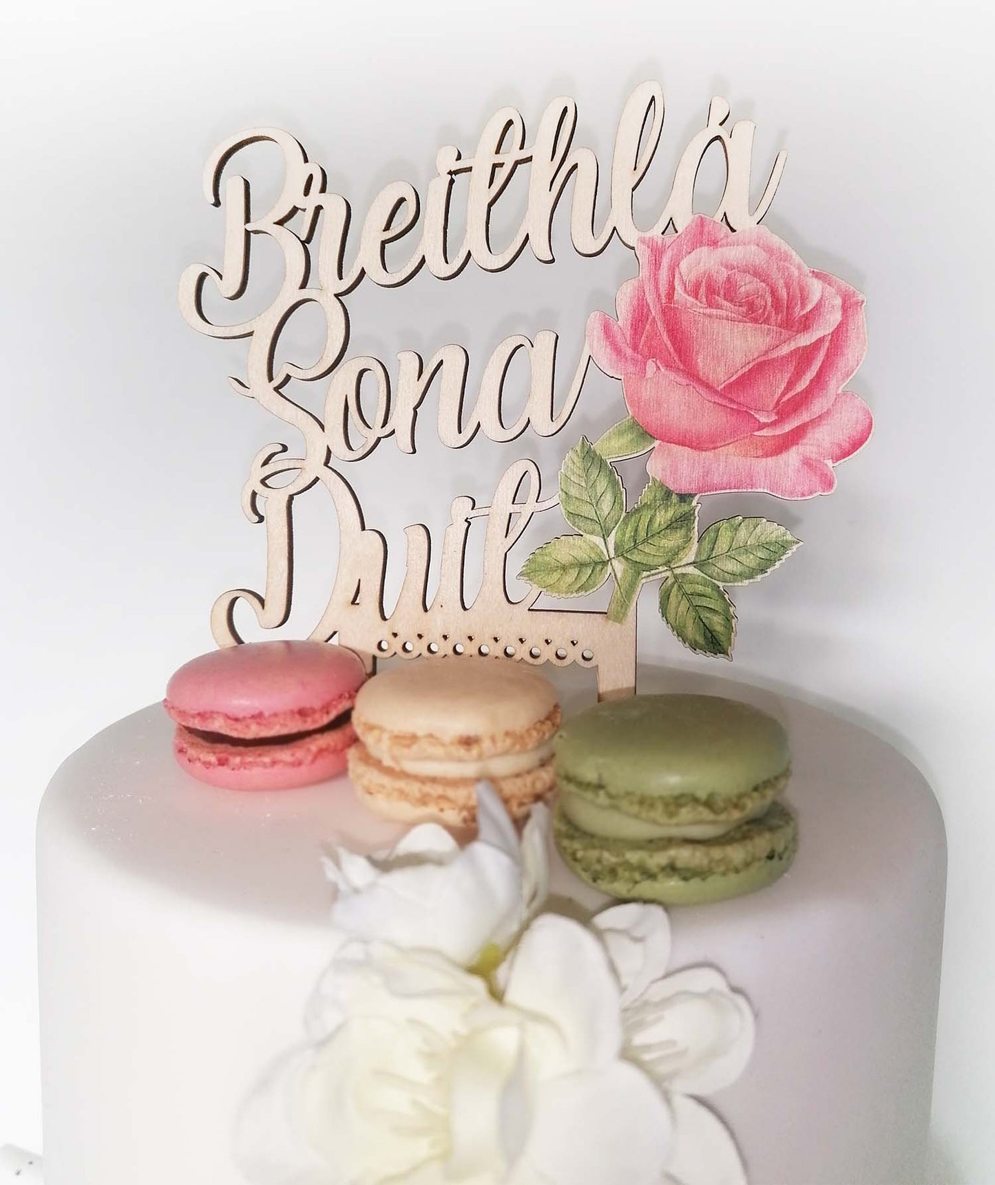 Breithla Sona Duit Cake Topper Happy Birthday in Irish Language 