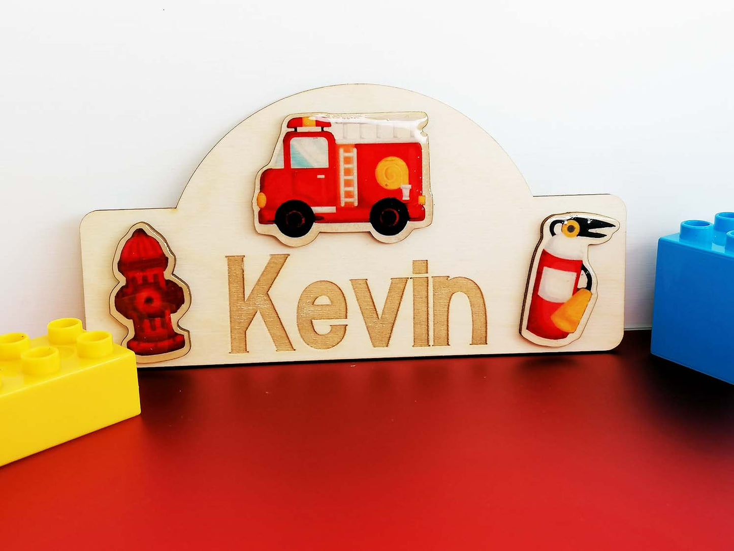 Personalised Firefighter Child Bedroom Sign