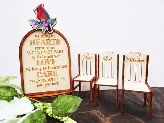 Wedding Remembrance Memorial Set with Cardinal Bird