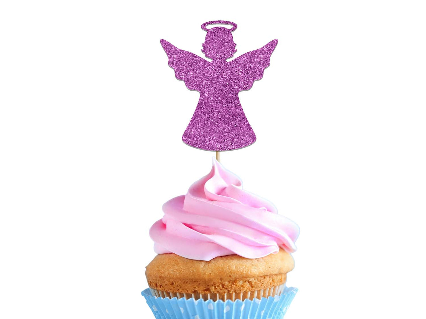 Glitter Angel Cupcake Topper Decoration Ireland