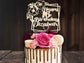 Flowers Hearts Birthday Cake Topper