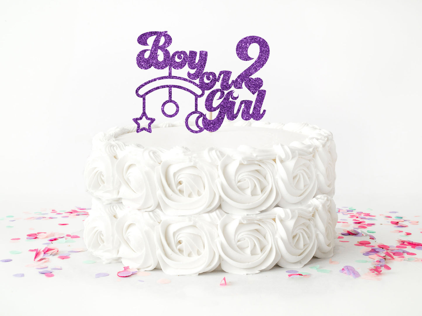 Baby Shower Cake Topper - Boy or Girl - PG Factory