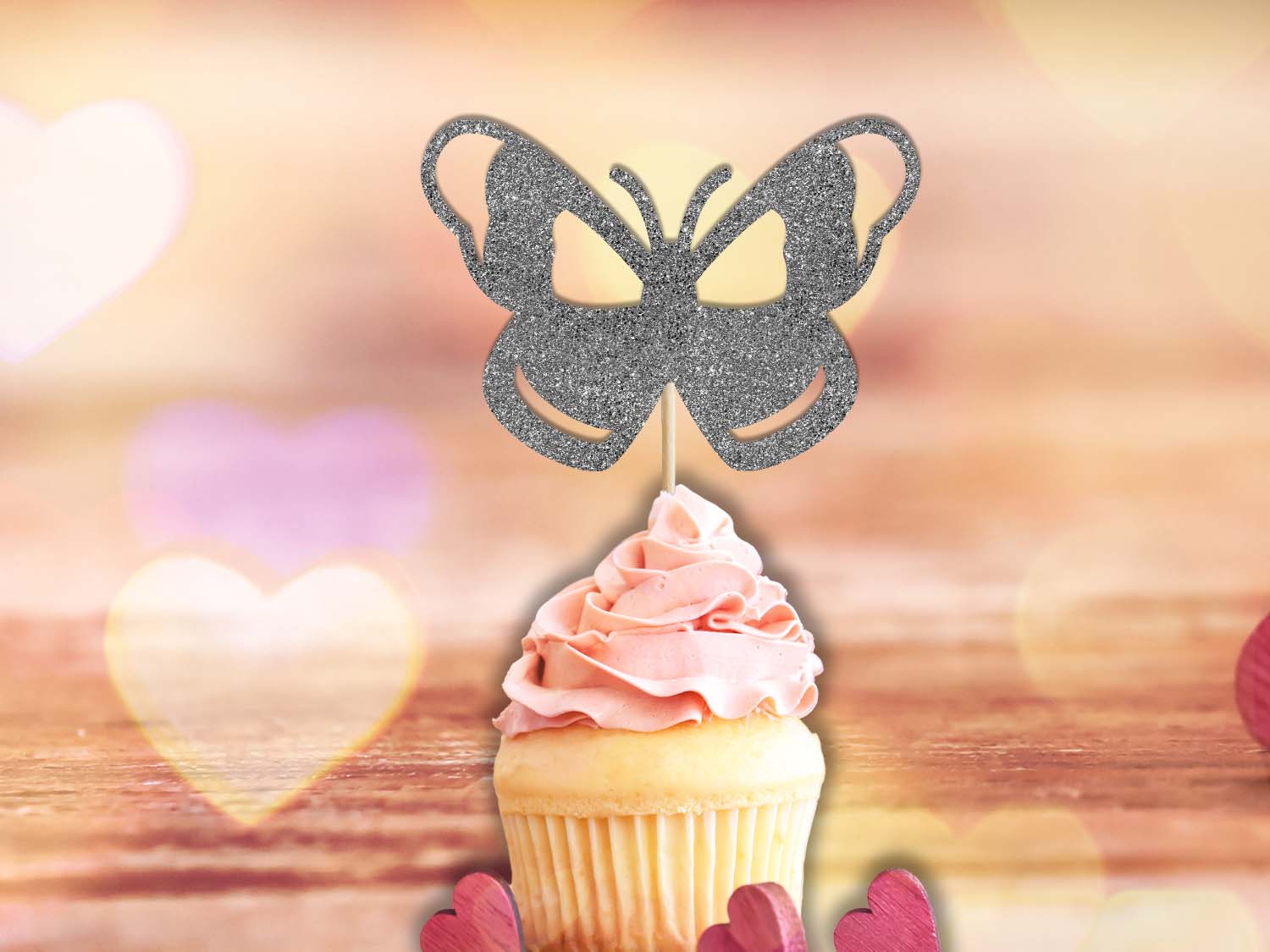 Butterfly Cupcake Toppers ver2. 12 pieces. Party PGFactory.ie