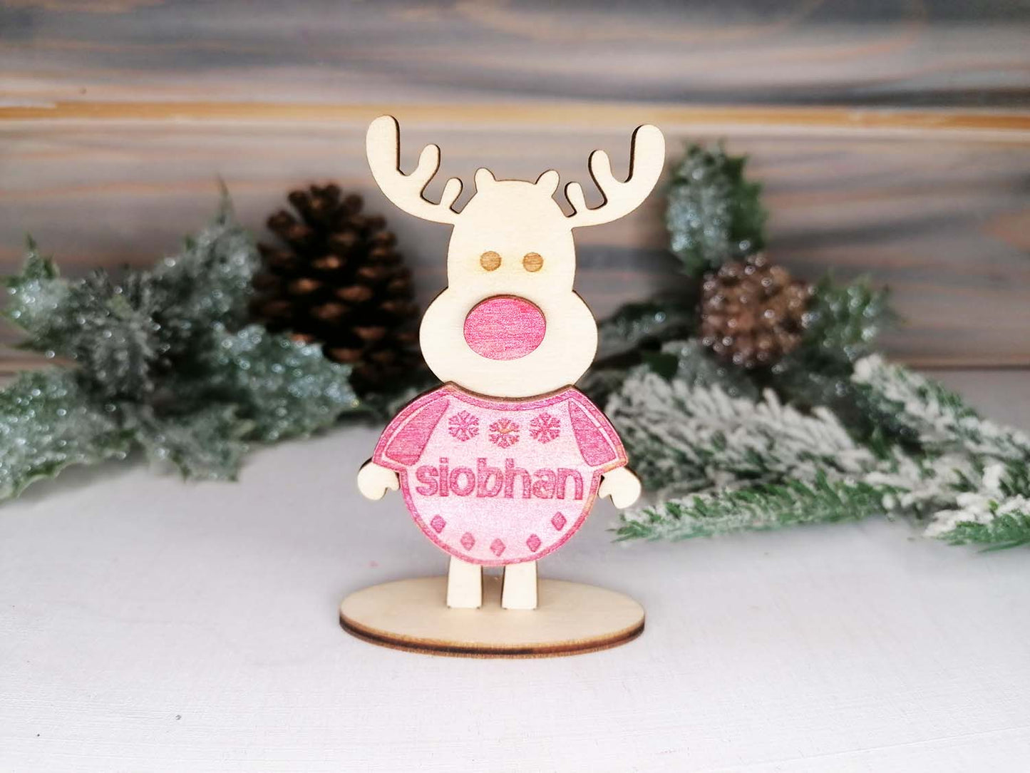 Personalised Rudolph Christmas Decoration