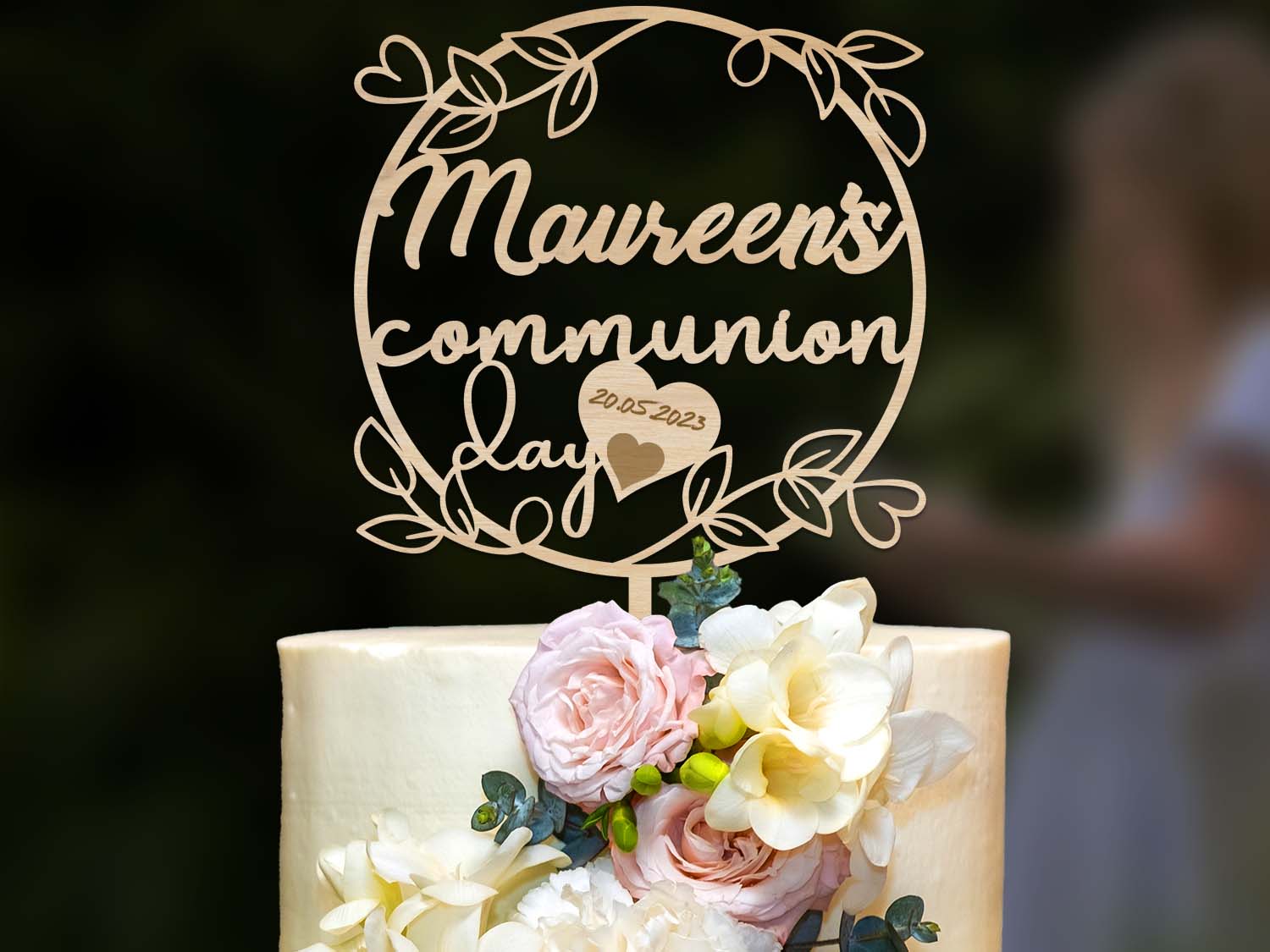 Personalised Communion Day Cake Topper Ireland Dublin Cork Limerick