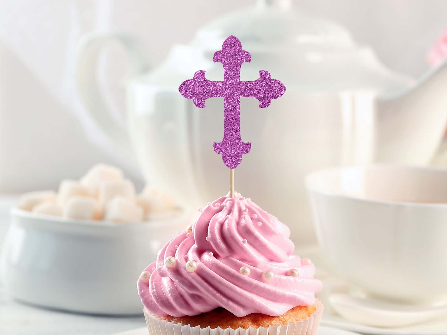 Cross Cupcake Topper Ireland