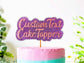 Custom Glitter Cake Topper