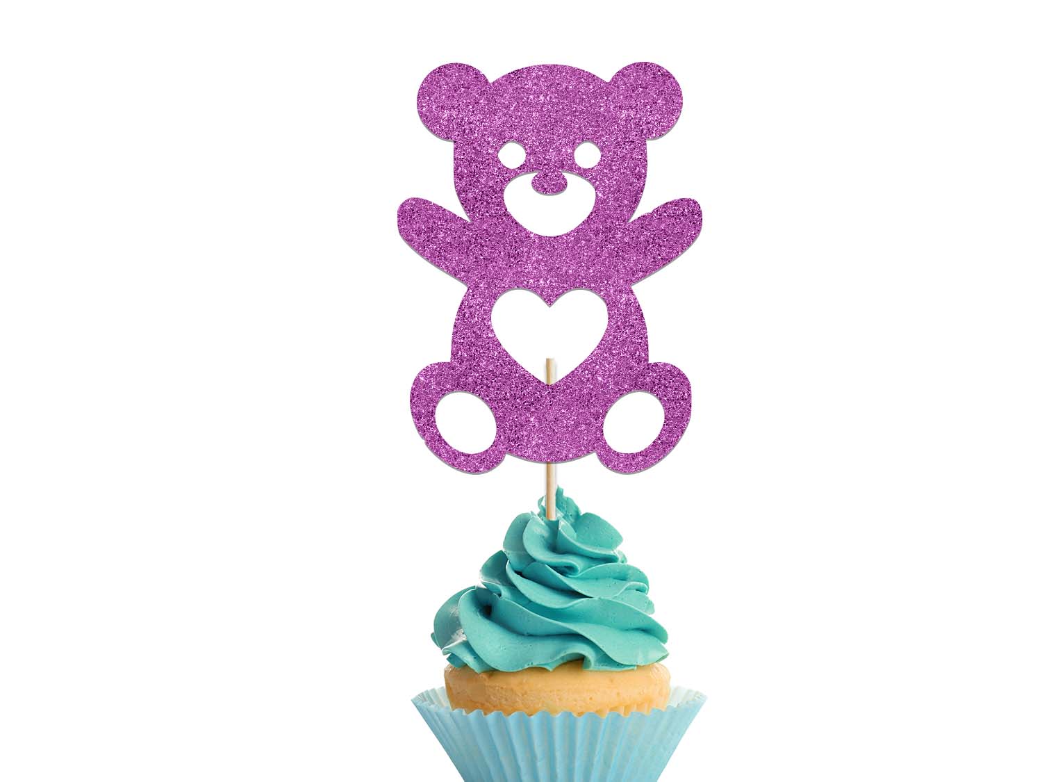 Teddy Bear With Heart Cupcake Topper Party Supplies Ireland