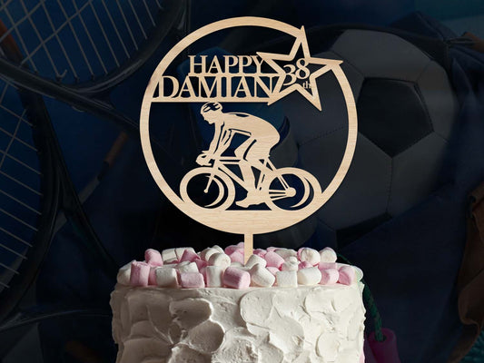 Cycling Fan Birthday Cake Topper Ireland