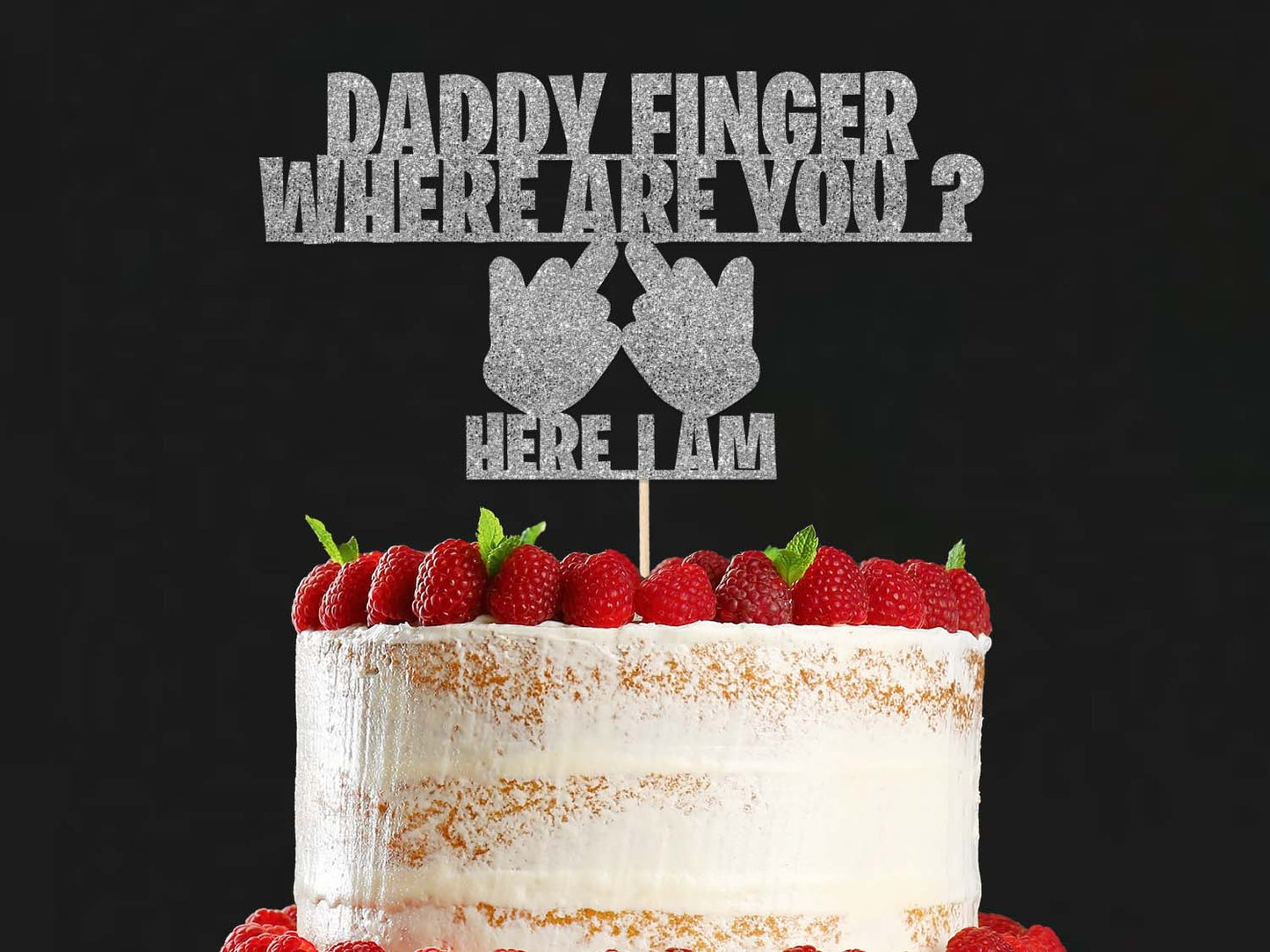 Daddy Finger where are you Cake Topper