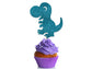 Dinosaur Cupcake Topper ver2. 12 pieces. Party Decoration
