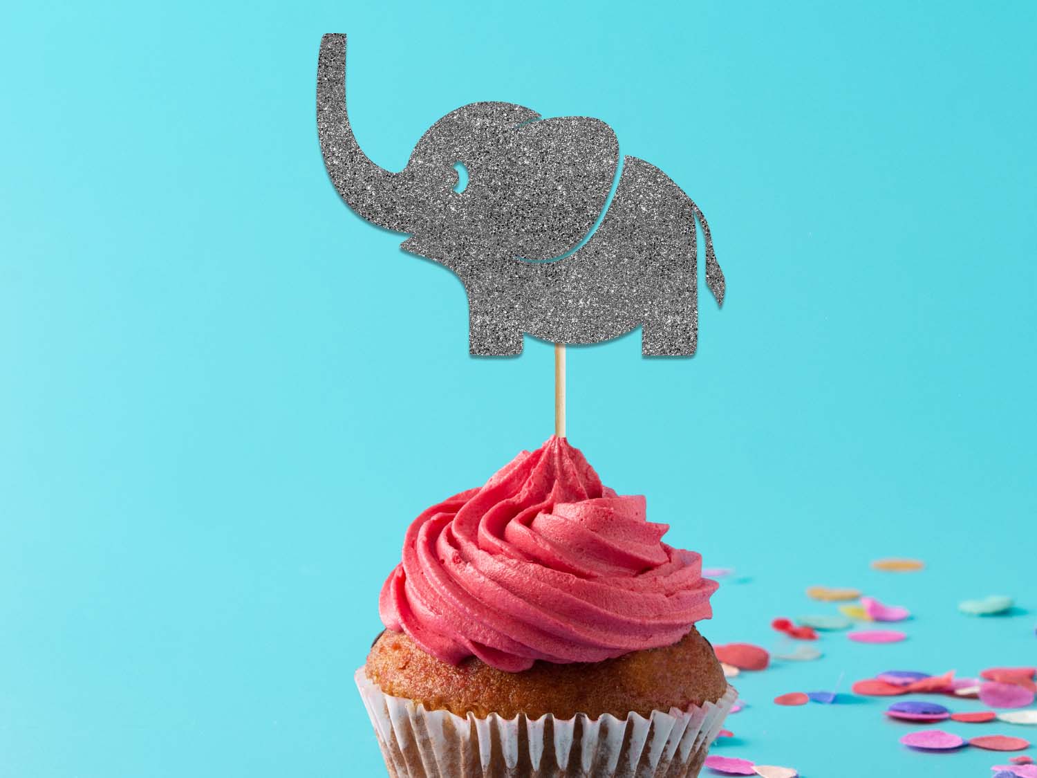 Elephant Cupcake Toppers 12 Pieces Party Decoration PGFactory ie printable-elephant-cupcake-toppers