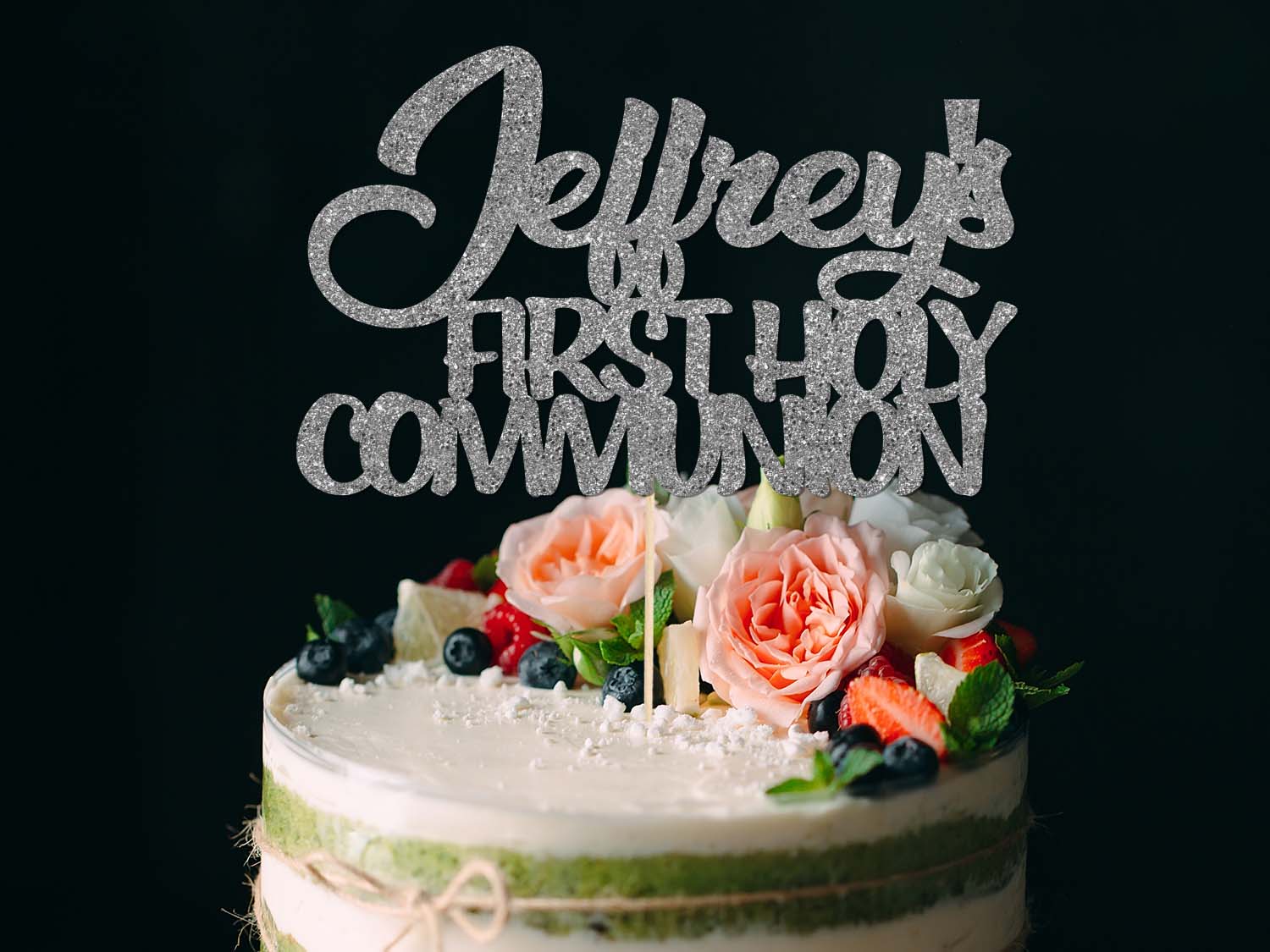 Making Cake First Sign First Communion Personalised Cake Sign – PGFactory.ie