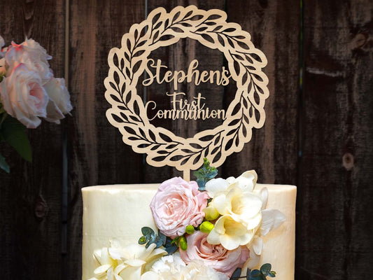 First Communion Personalised Cake Topper