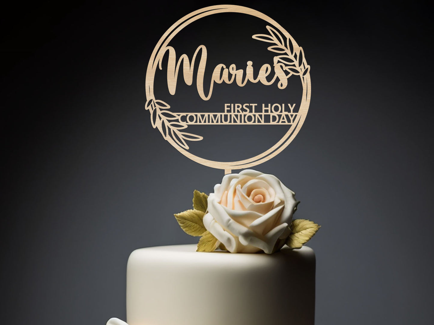 First Holy Communion Day Cake Topper