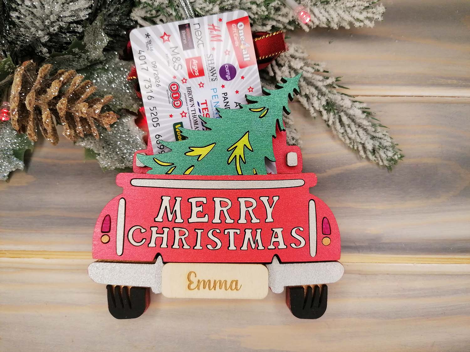 Personalised Christmas Truck Ornament Ireland